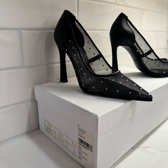 NEW - RAYE Hera Pump in Black Mesh - Size 5 - Picture 7 of 14